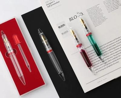 Majohn M2 Large Capacity Demonstrate Fountain Pen With Dropper Visable Ink Transparent Pens For Writing School Supplies