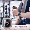 40/41/44/45mm Bumper Case Slim- Protective Cover Lightweight Aluminum & TPU Case Fitting for Watch S8/7/6/5/4/SE2