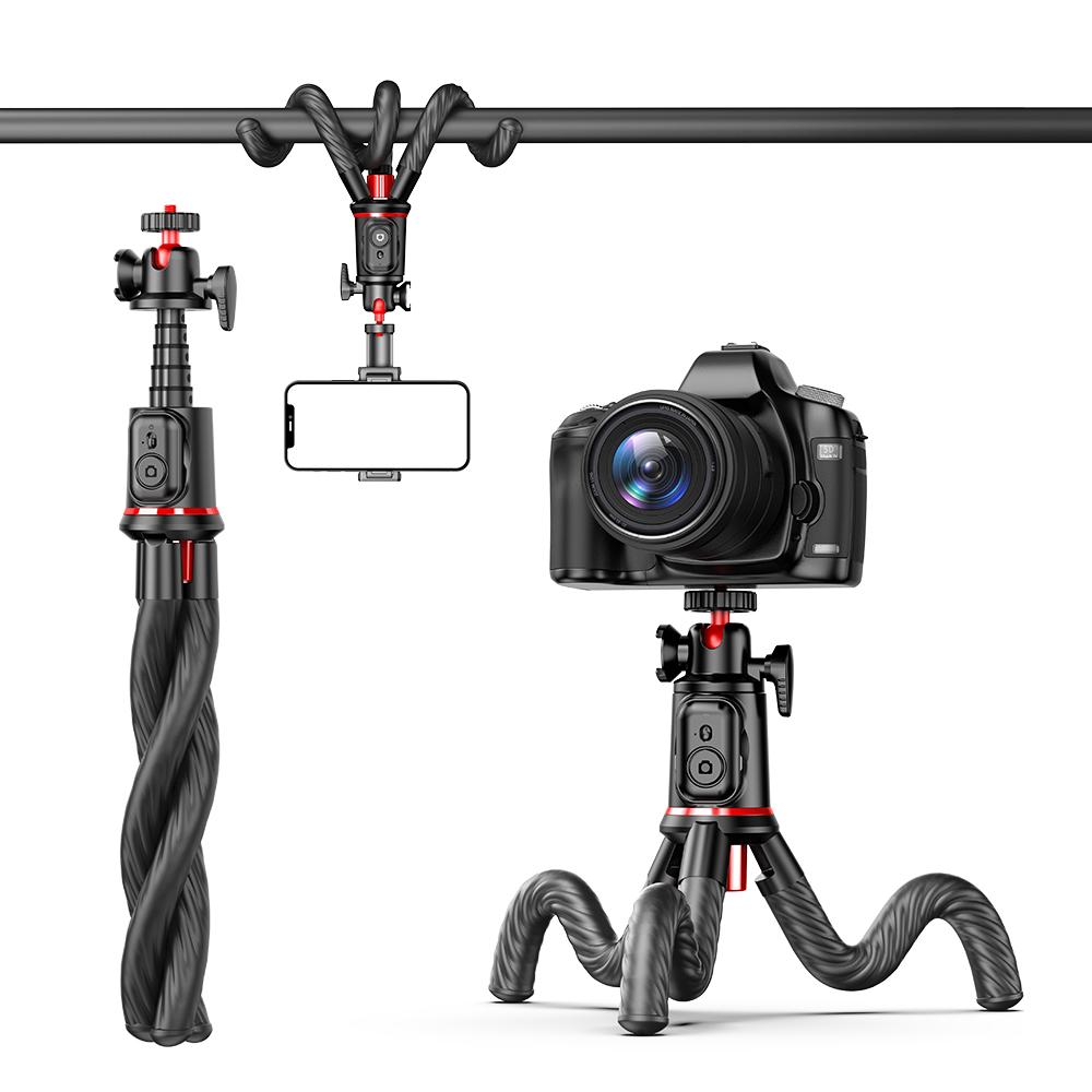 C03 Flexible Octopus Tripod Selfie Stick 360° Ball Head for Camera Phone Vlog Shooting C03 чёрный