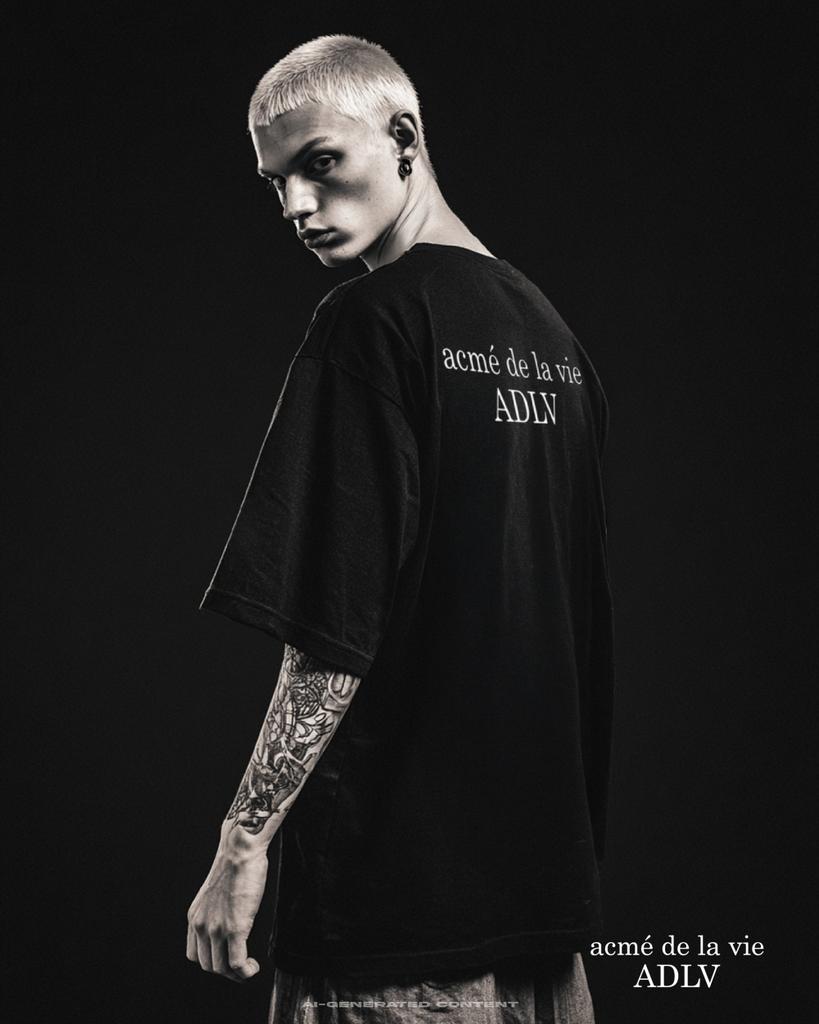 T-shirt a maniche corte con logo basic ACME DE LA VIE
