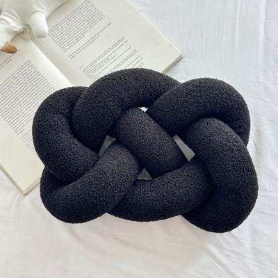 Yousheng Knitted Knot Pillow Handmade Decorative Throw Pillows Soft Sofa Cushion Home Bedroom Decor Gift for Holidays Parties