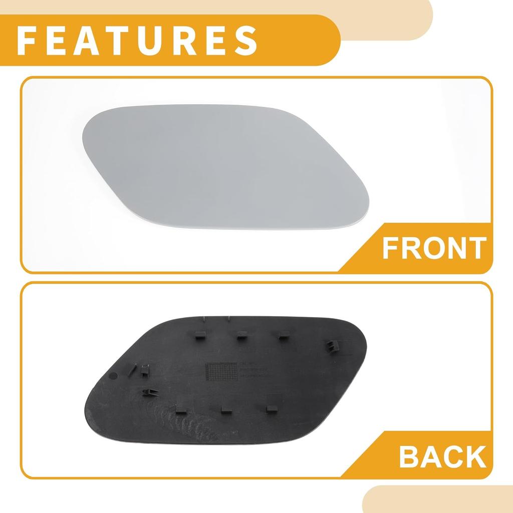Fuel Tank Door Cap for Volkswagen Golf 5G 2014-2016 Fuel Filler Flap Cover for VW Golf BQ1 2017-2018 Clip Type No.5G0809909 Primer ABS Fuel Filler