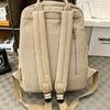 Casual Corduroy Backpack for Teens, 14 Laptop Compartment, High School & College Bag with Zipper Pocket, Backpacks for School