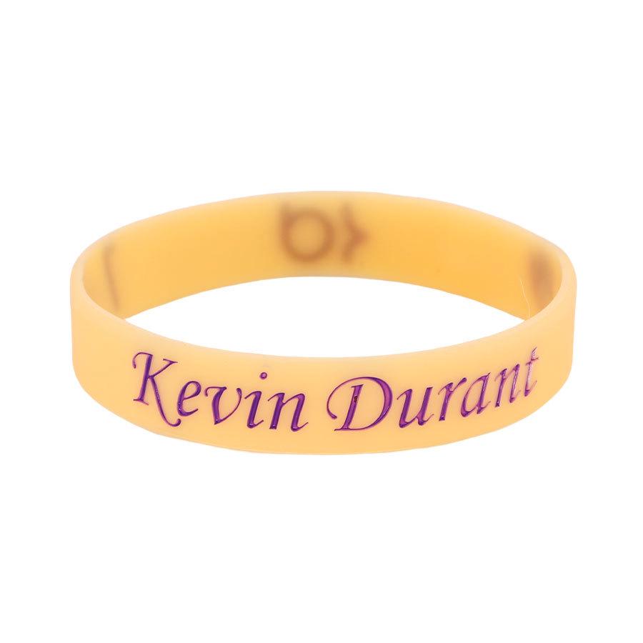 Douyin Popular NBA Star Signature Luminous Silicone Sports Bracelet/Wristband
