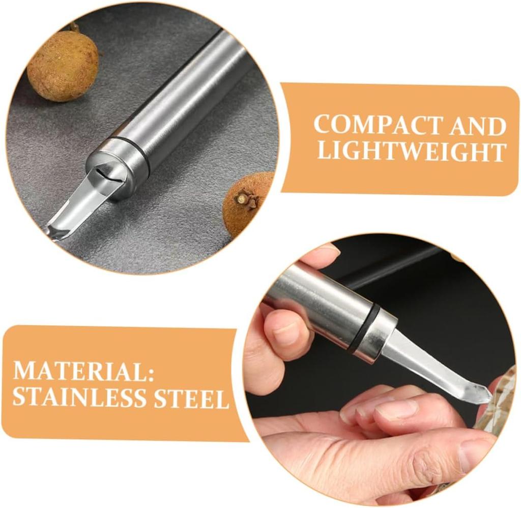 Narzędzie do usuwania żyłki krewetek ze stali nierdzewnej Wielofunkcyjny przyrząd do usuwania pestek owoców Longan Liczi Wiśnia Obieraczka do krewetek Akcesoria kuchenne