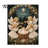 Handgefertigte Religiöse Bastelarbeiten Krippe Perlmutt-Kunst-Set, Heilige Familie Malerei DIY Spirituelle Wanddekoration 3D Bastelset für Erwachsene, Weihnachten Zuhause
