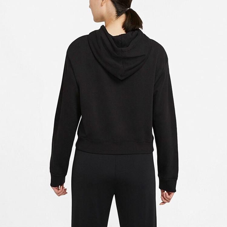 Nike Color Block Casual Breathable Knitted Hoodie Women hoodies Black White CZ8605-010