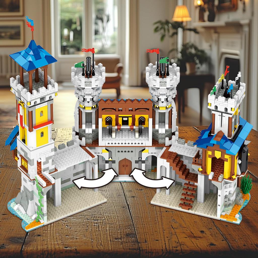 High-Quality 2722Pcs High-Quality Medieval High-Quality Castle High-Quality Building High-Quality Kits High-Quality Creative High-Quality 3 In