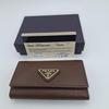 Used PRADA Prada 6-ring Key Case Saffiano CACAO Box Guarantee