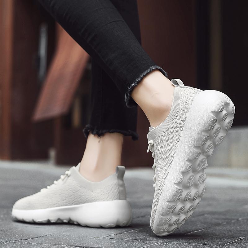 Fashion Plus Size Men's Casual Breathable Lightweight Mesh Slip On Walking Shoes Casual Outdoor Anti-skid Sneakers Driving Shoes Women