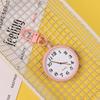 Easy Reading Keychain Pocket Watch Quartz Movement Minimalist Nurse Watch Bag Charm  Elderly People