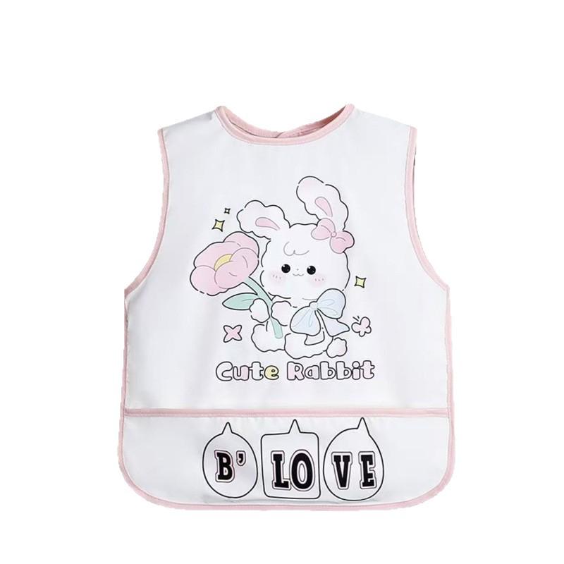 Waterproof Children's Sleeveless Smock for Toddlers - Baby Bib and Clothing Protector