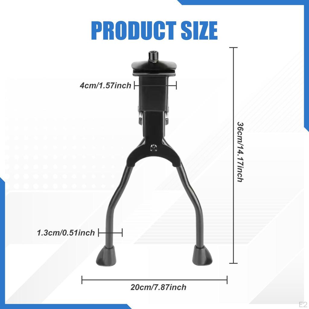 Double Leg Bike Kickstand Bicycle Bracket Rack Anti Slip Middle Stand Cycling Parking