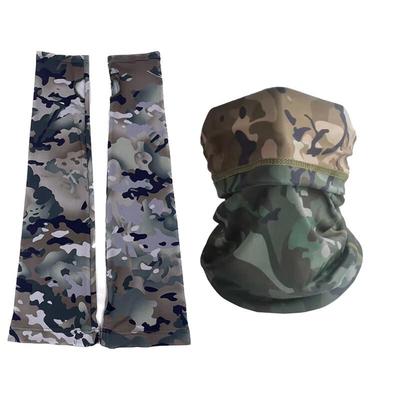 Cache-cou Masque Gaiter en Soie Glacée Camouflage