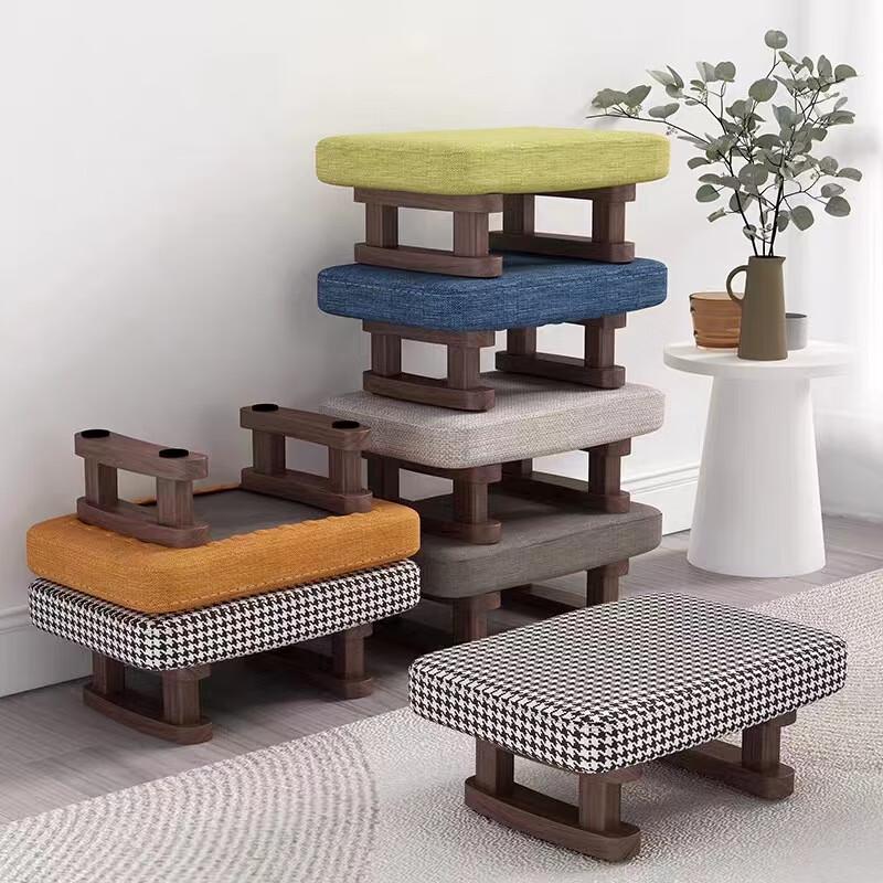 Youshu Solid Wood Footstool