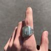 New Silver Color Literary Faith Original Design By Our Lady of Notre Dame Ring Niche Style Hip-hop Retro Men and Women Jewelry
