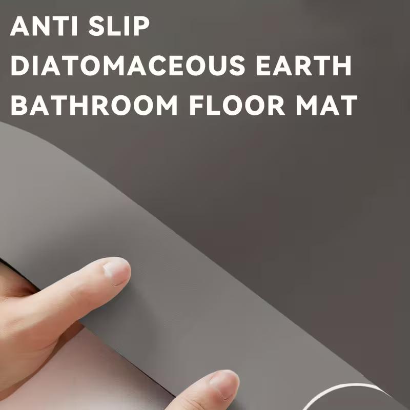 Tapete de Banheiro Absorvente de Diatomito Antiderrapante 60*90cm, Tapete de Chuveiro Macio e de Super Alta Qualidade com Secagem Rápida