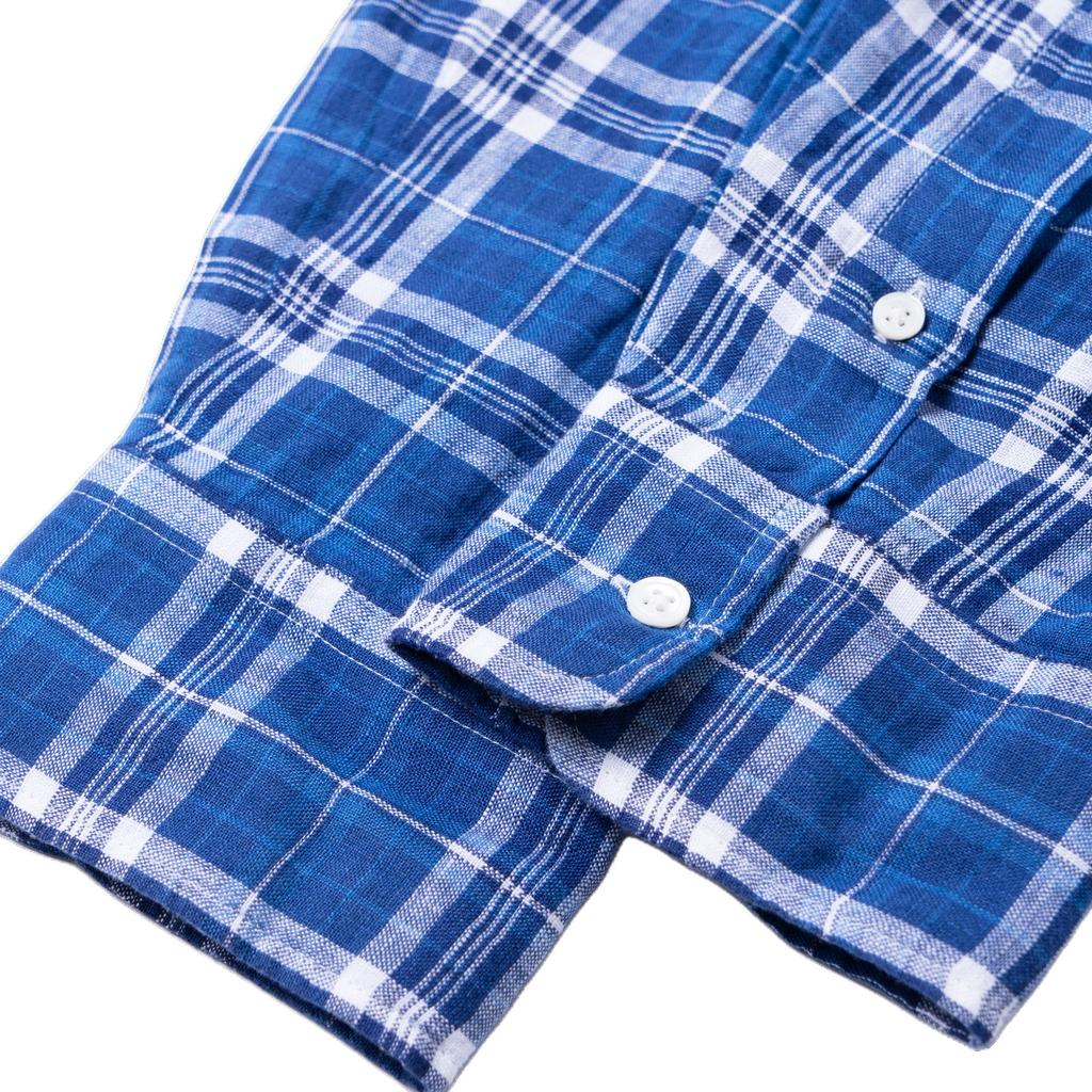 Polo Ralph Lauren Klassisches Langarm-Gestreiftes Leinenhemd Damenhemden 211973263-002