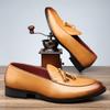 Trend New Men's Pointed Tassel Leather Dress Casual Shoes Gentleman Slip On Loafers Wedding Dress Business Homecoming Footwear