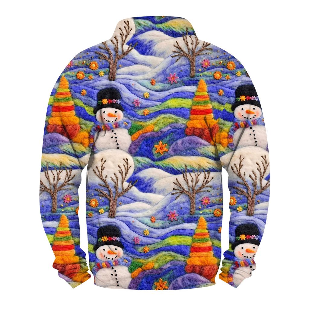 Spring And Autumn Men's Standing Collar Sweatshirt Is Outdoor Casual Sweaters Tops