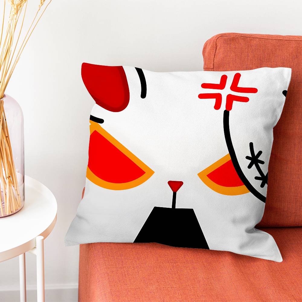 BBloody Bunny Pillow Case Plush Fabric Soft DoubleSided Printed Sofa Warm Winter Home Gift Cushion Cover