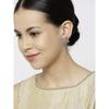 Stunning Square-Shaped Stud Earrings for Women  Grey-Toned Look  Stylish Block Design  Rose Gold-Plated