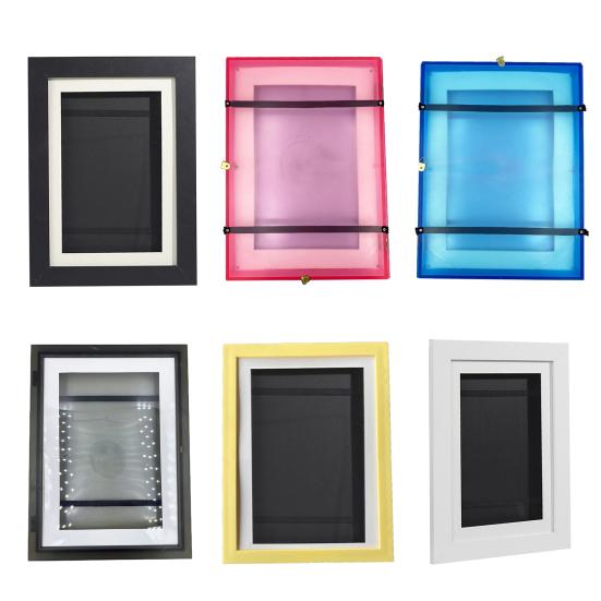 Kinderkunst Rahmen Frontöffnung Kinderkunst Ausstellungsrahmen Wandfotorahmen Fassungsvermögen 150 Kunstwerke Bilderhalter für Ölgemälde 3D-Bilder Bastelarbeiten