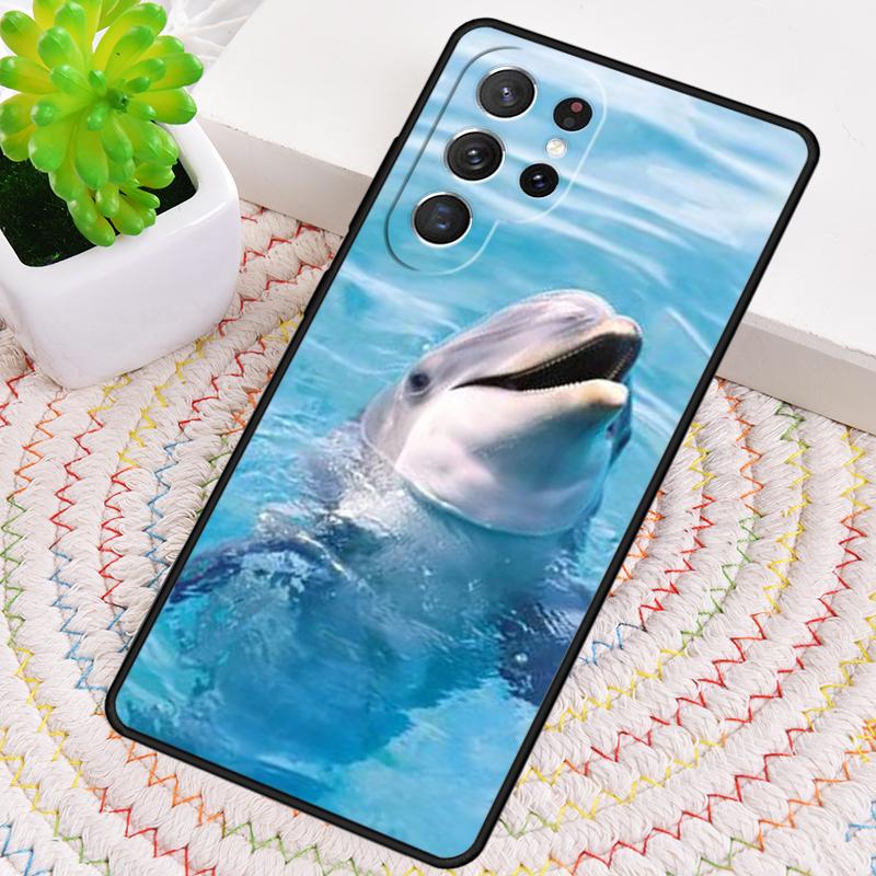 Ozean Delfin Tanz Und Springen Silikon Handyhülle Für Samsung Galaxy note 10 pro S26 S25 S24 S23 S22 S21 Plus Ultra Capa Cover
