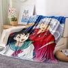 Inuyasha Flannel Blanket, High Quality Comfortable for All Seasons, Home Decor, Warmth and Comfort