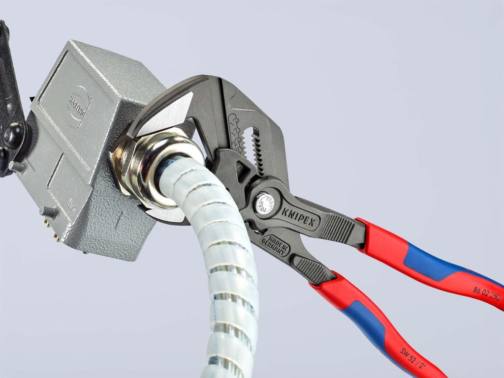 KNIPEX Zange Comfort Zinklegierung Schraubenschlüssel, 250mm, Griff, Plattiert, 8602-250