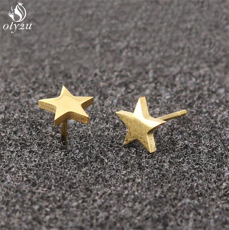 Minimalist Stainless Steel Dentist Tooth Stud Earring Women Men Cute Cross Earings Leaf Swallow Earing Party Accessories
