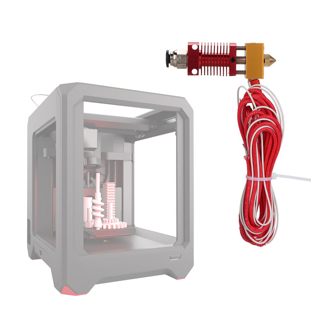 CR10 Red Extruder Hotend Kit External Threaded Connection 3D Printer Accessories(12V 40W)