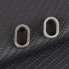 Titanium-alloy Key Rings Heavy Duty Keychain Clip Rings One-piece Spring Clip Side Pushing Keyring Closed Key Rings