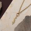 Kinitial 12 Month Birth Flower Necklaces For Women Stainless Steel Fashion Floral Pendant Necklace Choker Chain Jewelry Gift