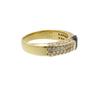 Used Sapphire 0.69ct, Diamonds 0.54ct, K18YG Ring Yellow Gold/sapphire #11(JP Size)