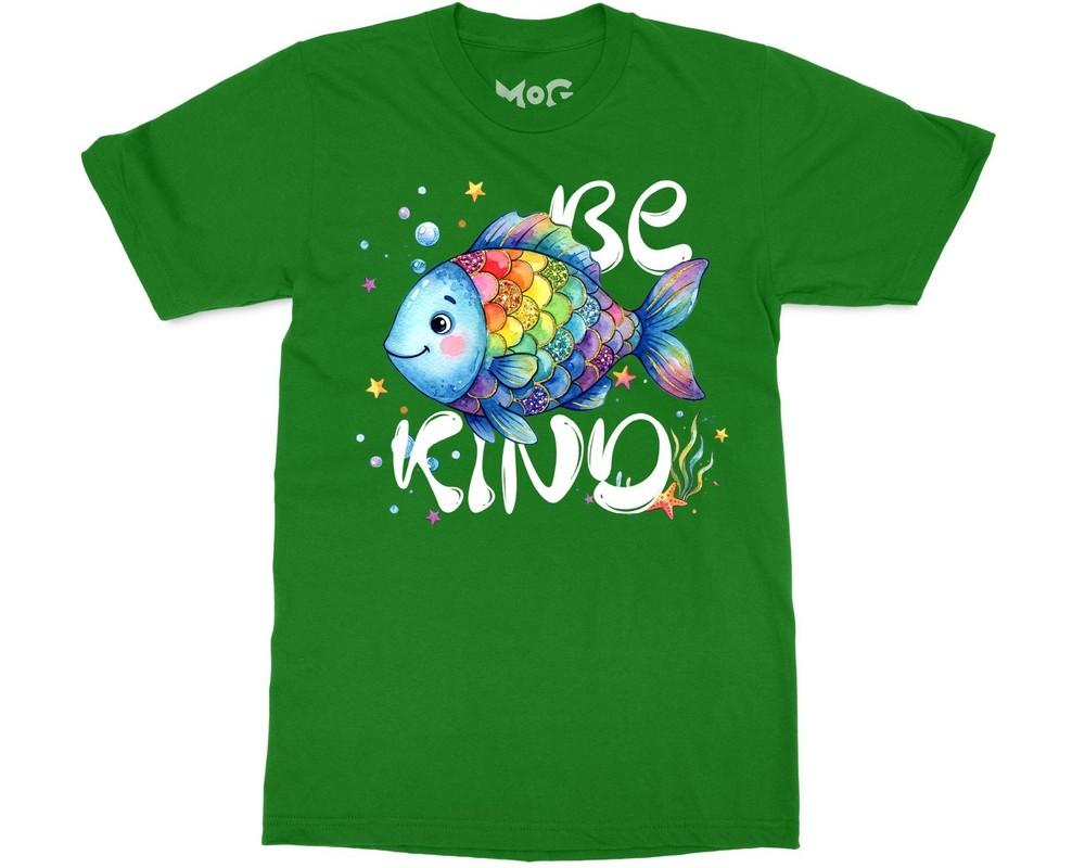 Rainbow Fish Be Kind TShirt Teacher Student Tee Positive Inspirational Life Top S