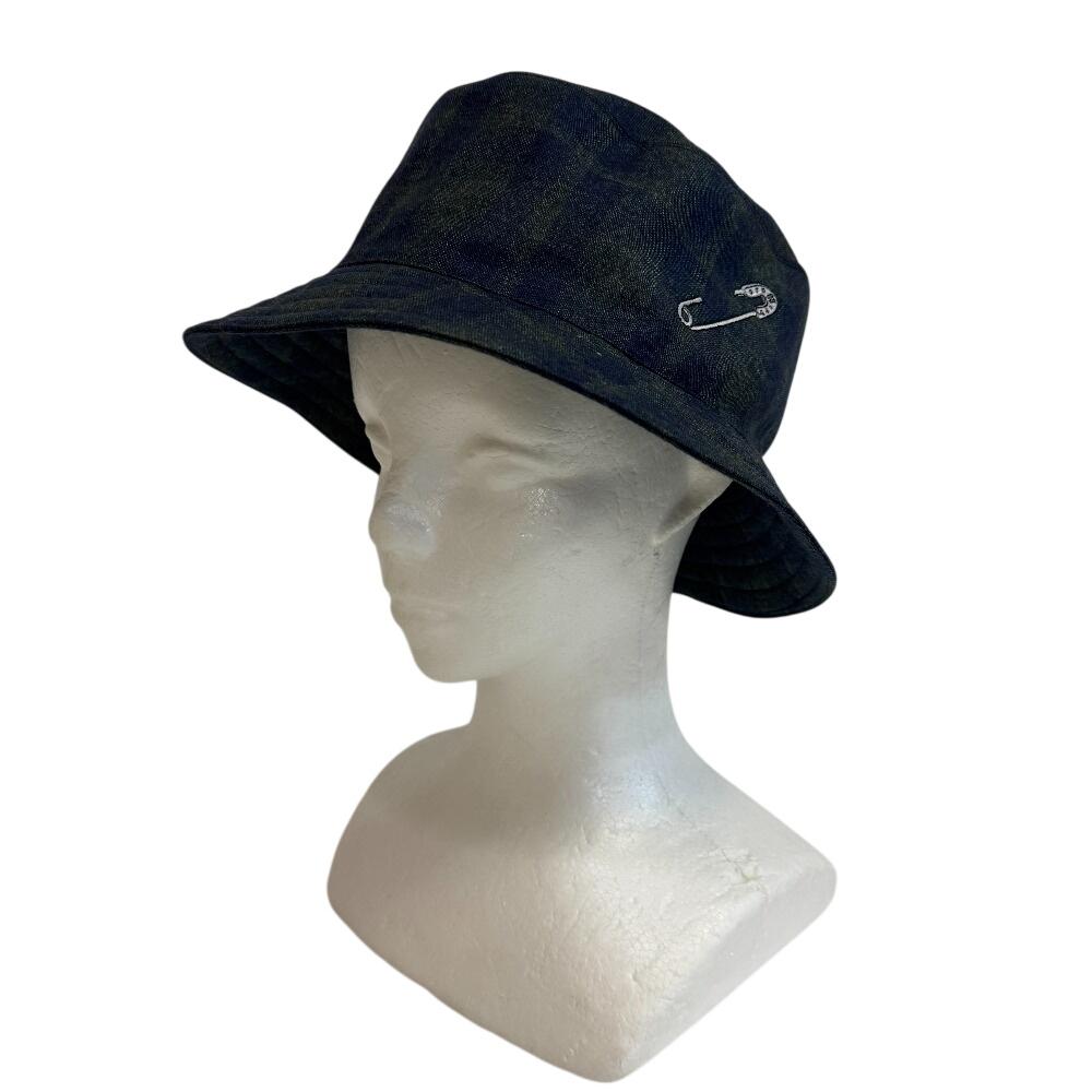 Hermes Bucket Hat Fabric Hat Green Fabric Used