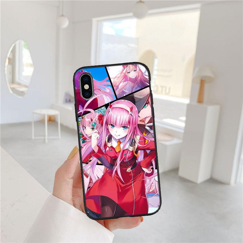 PP64 Zero Two Soft Shell Phone Case for Samsung Galaxy S20 S21 S22 Ultra FE + Plus A21S A22 A24 A25 A26 A30 A30S A31