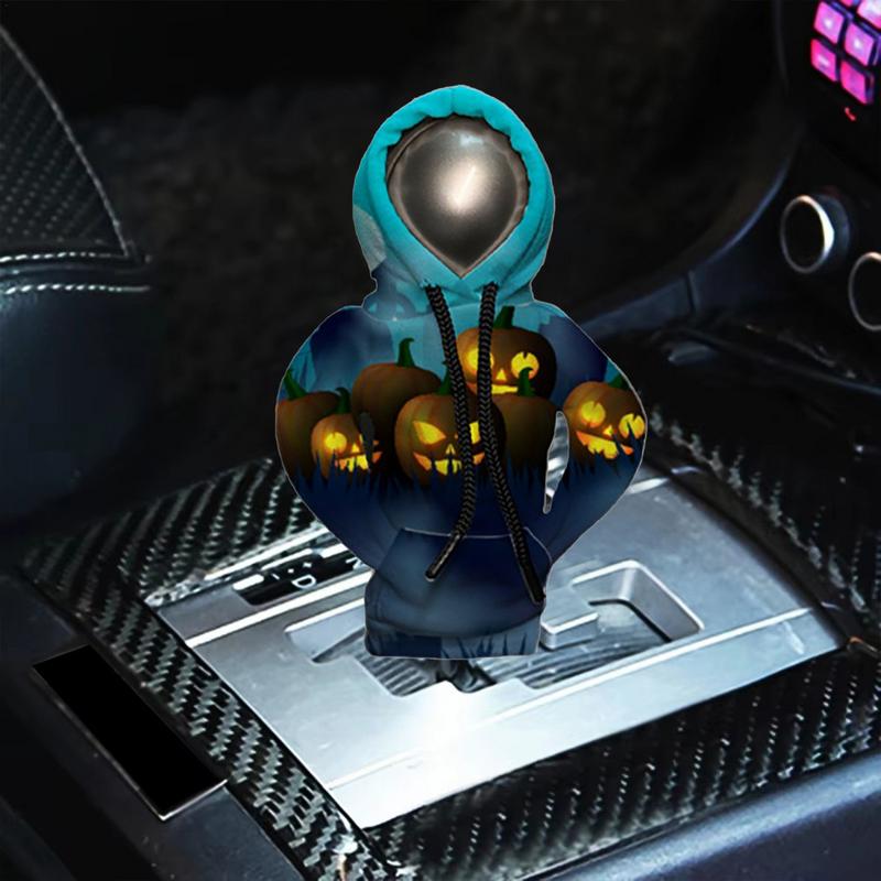 Shifter Hoodie Halloween Schaltknaufabdeckung Fahrzeuginnendekoration für SUV Truck RV Schaltknaufverkleidung Auto Schalthebel