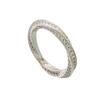 Elegant Retro Möbius Twist Zircon Ring with Diamond Accents