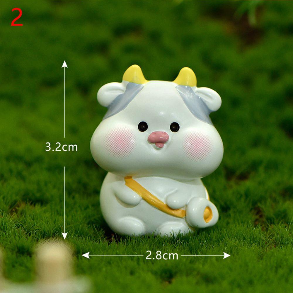 Cute Desktop Statues DIY Zodiac Figurine Tiger Miniature Micro Landscaping For 2025