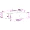 Wall Mounted Side Table Concrete Grey 59 x 34.5 x 17 cm