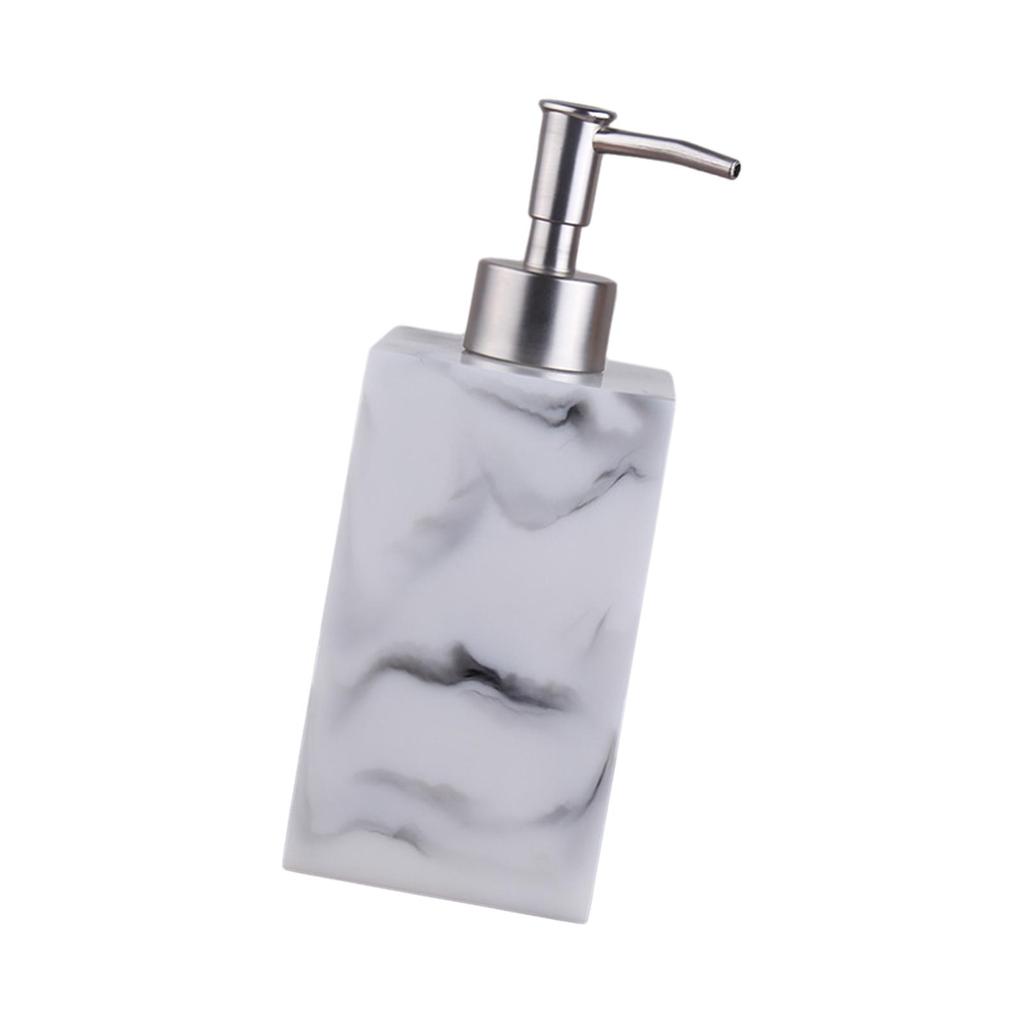 Marble Texture Soap Dispenser Bathroom Liquid Container Durable Salon Dispenser for Laundry Room Home Kitchen Hotel Bathroom