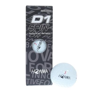 HONMA Golf Official Golf HONMA D1 1 Sleeve Balls, SPIN, White, (3 Balls)