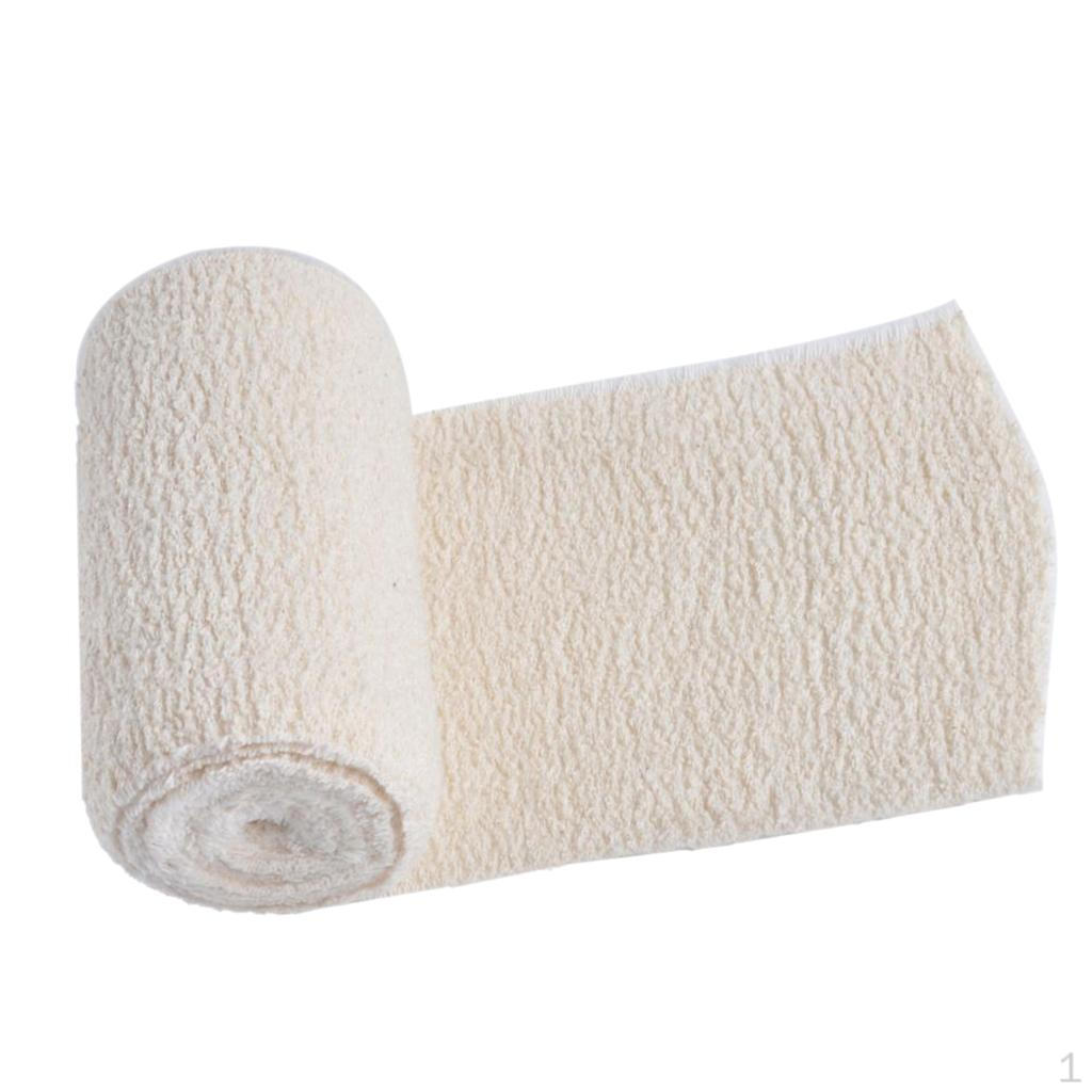 Cotton Elastic Bandage Sports Injury Compression Wrap 4 Inch