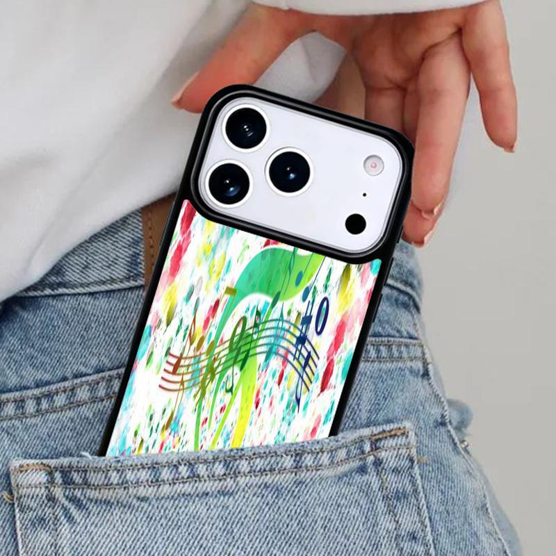 Music Note Musical Treble Clef Phone Case for iPhone 17ProMax 12 13 14 15 16e 17 Pro Max Plus Air Cover