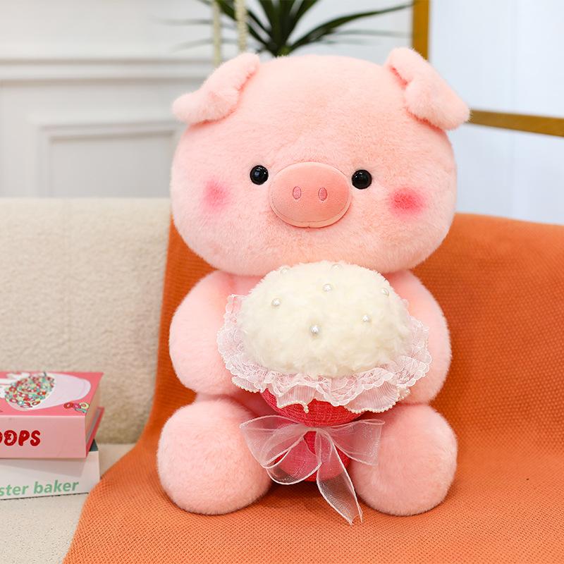 Valentine's Day Bouquet Piggy Doll Children Hug Pig Large Plush Doll Wedding Press Doll Girl Gift