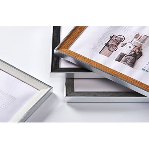 Cadre photo - walther design - en040c - 30x40 cm - crème - profil argenté