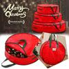 Durable Foldable Christmas Wreath Storage Bags Waterproof Dustproof with Handles Decoration Storage Bag Round Storage Bag