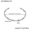 Stainless Steel Bamboo Joint Openable Bracelet - Unique European & American Design, High-Quality Texture